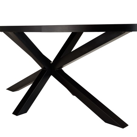 BASILE Dining Table 220x110 Rust Color with Stone Effect