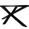 BASILE Dining Table 220x110 Rust Color with Stone Effect