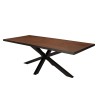 Table à manger BASILE 220x100 couleur rouille