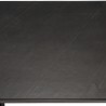 Table à manger BASILE 220x100cm plateau noir effet pierre