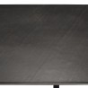 BASILE Dining Table 220x100cm Black Stone Effect Top