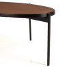 Table basse ovale BASILE 131x65cm couleur rouille
