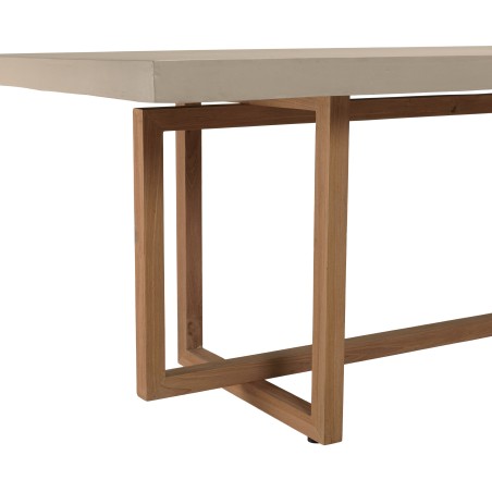 WALLY Rectangular Dining Table 243x100cm in Beige Concrete