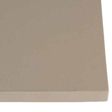 Table basse carrée DAK en béton beige et teck