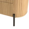 CHARLIE - Retro Brown Chest of Drawers with 3 Drawers