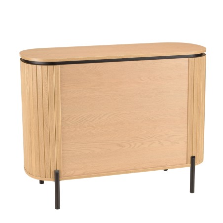 CHARLIE - Retro Brown Chest of Drawers with 3 Drawers