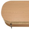 Table basse CHARLIE marron 2 tiroirs rétro