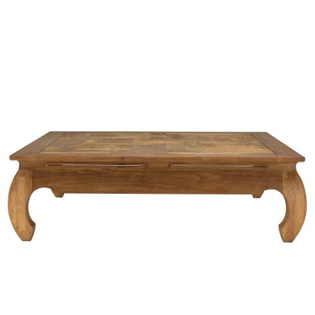 Table opium SIXTINE en teck recyclé 120x120cm