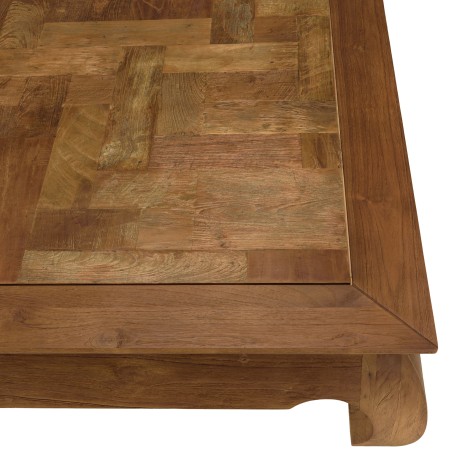 SIXTINE Opium Table 120x120cm - Recycled Teak with Mosaic Top