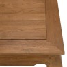 Table opium SIXTINE en bois de teck recyclé 120x120cm