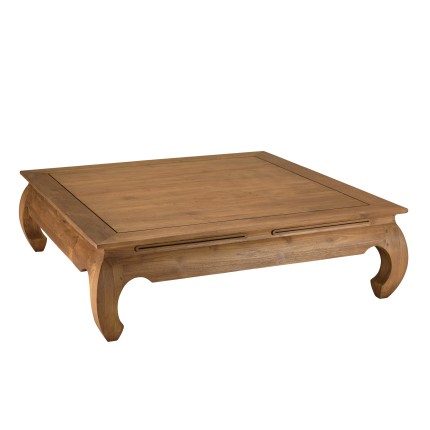 SIXTINE Opium Table 120x120cm - Solid Recycled Teak Wood