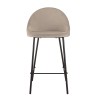 Lot de 2 tabourets d'îlot velours chamois TOM