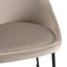 Lot de 2 tabourets d'îlot velours chamois TOM