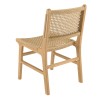 VALERIA Set of 2 Teak Garden Chairs - Beige Rattan
