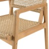 VALERIA - Set of 2 Garden Armchairs | Natural Teak & Beige Rattan