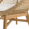 VALERIA Set of 2 Rounded Garden Armchairs