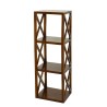 Etagère LORINE marron 3 cases 40 cm bois Mindi