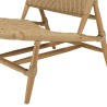 VALERIA - Set of 2 Relief Synthetic Rattan Teak Garden Lounge Chairs