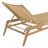 Bain de soleil VALERIA en teck naturel et rotin synthétique