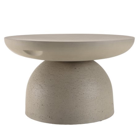 HECTOR Round Coffee Table 70x70cm - Concrete Effect