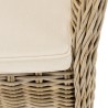 KALLY Kubu Armchair with White Seat Cushion
