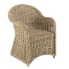 KALLY Kubu Armchair with White Seat Cushion