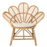 KALLY - Honey Brown Rattan Flower Armchair