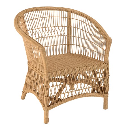 Fauteuil en rotin naturel KALLY - Confort et élégance