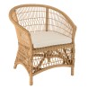 Fauteuil en rotin naturel KALLY - Confort et élégance
