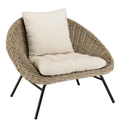 Fauteuil lounge KALLY en kubu
