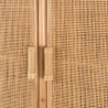 Armoire en rotin KALLY 2 portes cannage brun miel