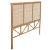 KALLY Rectangular Headboard 140/160cm 'Caning' Honey Brown Rattan