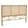 KALLY Rectangular Headboard 140/160cm 'Caning' Honey Brown Rattan