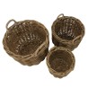 Set de 3 paniers de rangement en rotin naturel KALLY