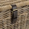 Coffre de rangement en kubu naturel KALLY 100cm