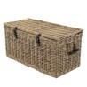 Coffre de rangement en kubu naturel KALLY 100cm