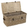 Coffre de rangement en kubu naturel KALLY 100cm