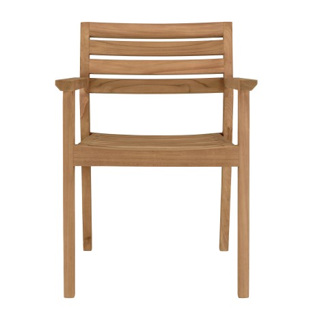 KALLY - Set of 2 Teak Garden Armchairs