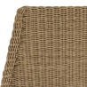 Lot 2 chaises jardin rotin synthétique KALLY