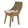 Lot 2 chaises jardin rotin synthétique KALLY