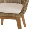 Lot 2 fauteuils jardin rotin synthétique KALLY