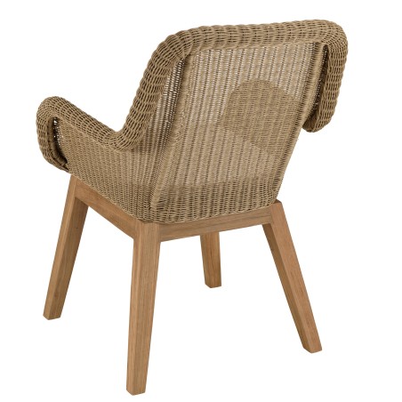 KALLY - Set of 2 Synthetic Rattan Garden Armchairs with Cushions