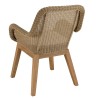 KALLY - Set of 2 Synthetic Rattan Garden Armchairs with Cushions