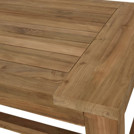 Table à manger jardin en teck recyclé 300x95cm