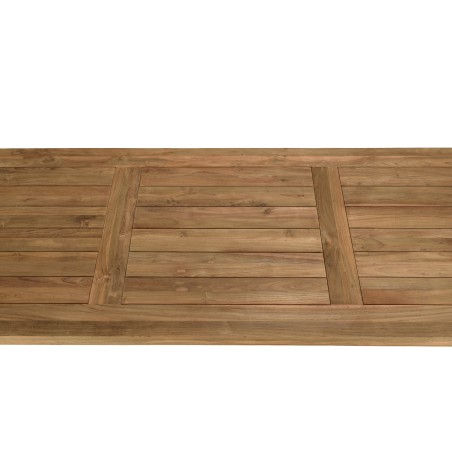 Table à manger jardin en teck recyclé 300x95cm