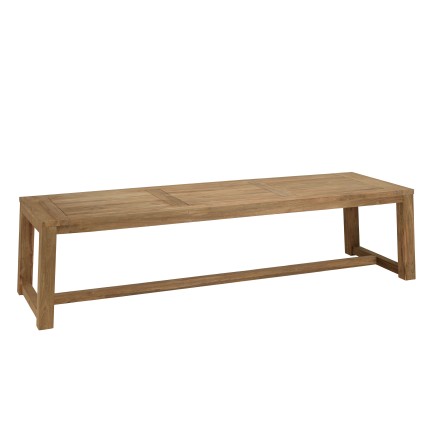 Table à manger jardin en teck recyclé 300x95cm
