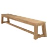 Banc de jardin en teck recyclé 270x35cm