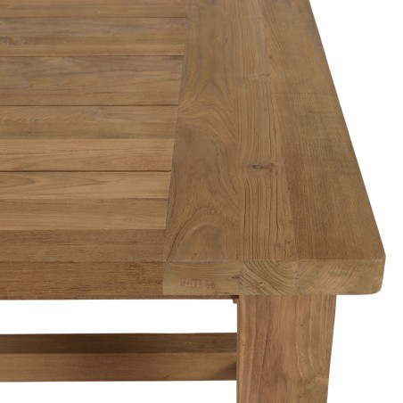 Table à manger de jardin KALLY 220x100cm teck recyclé