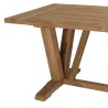 Table à manger jardin KALLY 220x100cm teck recyclé