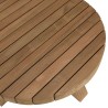 Table basse jardin ronde en teck recyclé KALLY 80x80m